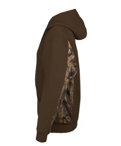 Alternative view of Badger Mens Force Colorblock Athletic Fleece Hood