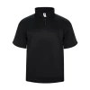 Badger Womens B-Core Performance S/S 1/ 4 Zip Fleece -Schutt Sales Store 1482 Black