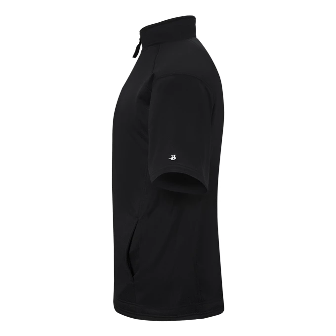 Badger Womens B-Core Performance S/S 1/ 4 Zip Fleece 4 Badger Womens B-Core Performance S/S 1/ 4 Zip Fleece - Image 2