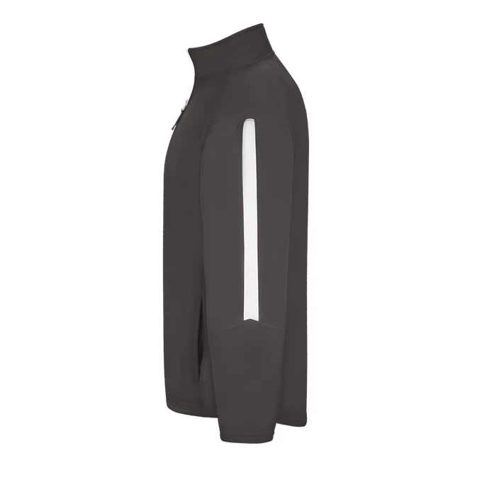 Badger Mens Sideline Fleece 1/4 Zip Fleece Hood 4 Badger Mens Sideline Fleece 1/4 Zip Fleece Hood - Image 2