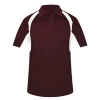 Badger Mens Performance B-Dry Hook Polo Shirt 1 Badger Mens Performance B-Dry Hook Polo Shirt -Schutt Sales Store 3344 Maroon20White