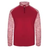 Badger Womens B-Core Blend Sport Quarter-Zip Pullover Jacket 1 Badger Womens B-Core Blend Sport Quarter-Zip Pullover Jacket -Schutt Sales Store 4197 Red