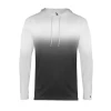 Badger Mens Ombre Hood Tee 1 Badger Mens Ombre Hood Tee -Schutt Sales Store 420500 bk