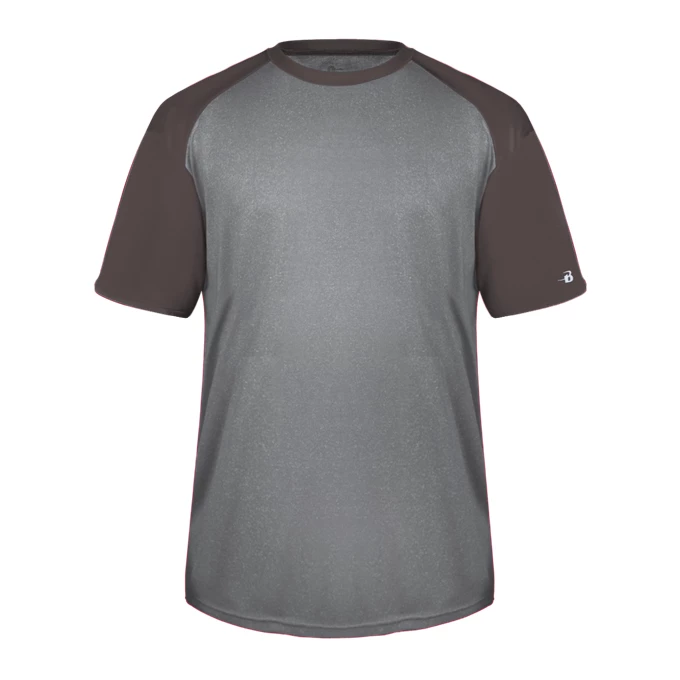 Badger Mens Tonal Sport Heather Short Sleeve Tee 3 Badger Mens Tonal Sport Heather Short Sleeve Tee