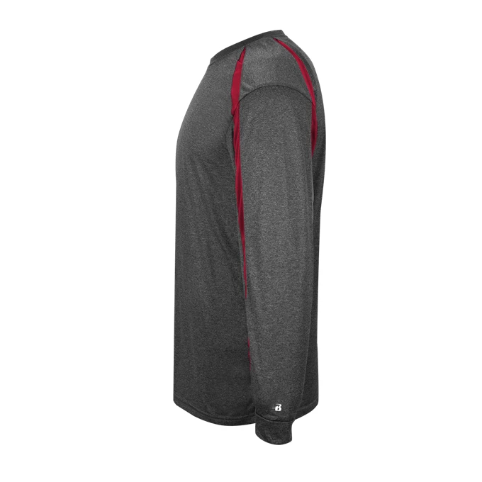 Badger Mens Fusion Performance Long Sleeve Tee 4 Badger Mens Fusion Performance Long Sleeve Tee - Image 2