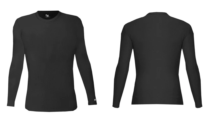Badger Mens B-Hot Long Sleeve Crew 3 Badger Mens B-Hot Long Sleeve Crew