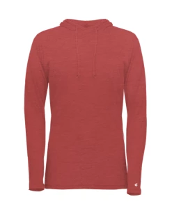 Badger Womens Tri-Blend Surplice Hood Tee