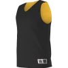 Alleson Youth Reversible Mesh Basketball Tank 1 Alleson Youth Reversible Mesh Basketball Tank -Schutt Sales Store 560r black20gold