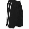 Alleson Youth Reversible Basketball Short -Schutt Sales Store 588p black20white 1
