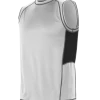 Alleson Adult Fitted Sleeveless Training Shirt 2 Alleson Adult Fitted Sleeveless Training Shirt -Schutt Sales Store 7VSXS White20Black20Charcoal
