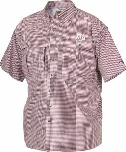 Drake Texas A&M Plaid Wingshooter's Shirt Short Sleeve
