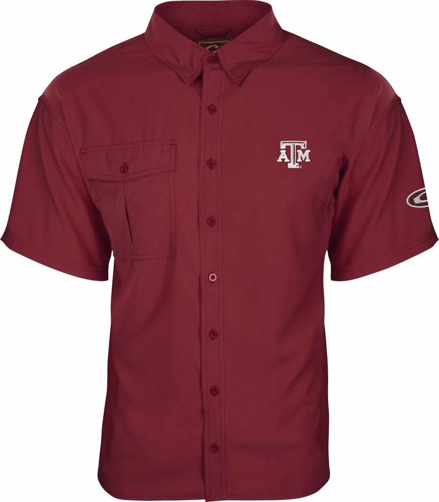 Drake Texas A&M S/S Flyweight Shirt 3 Drake Texas A&M S/S Flyweight Shirt