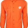 Drake Clemson L/S Flyewight Shirt -Schutt Sales Store SD CLM 7001