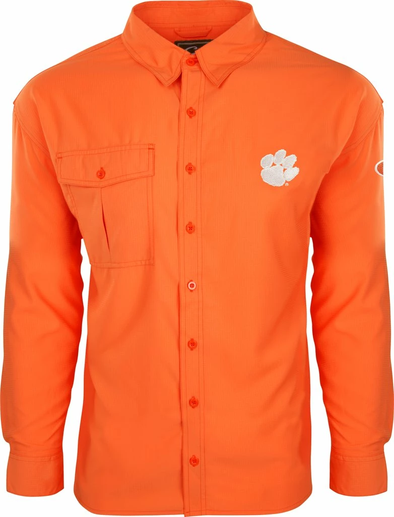 Drake Clemson L/S Flyewight Shirt 3 Drake Clemson L/S Flyewight Shirt