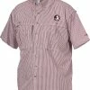 Drake Florida State Plaid Wingshooter's Shirt Short Sleeve 2 Drake Florida State Plaid Wingshooter's Shirt Short Sleeve -Schutt Sales Store SD FSU 2670