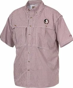 Drake Florida State Plaid Wingshooter's Shirt Short Sleeve