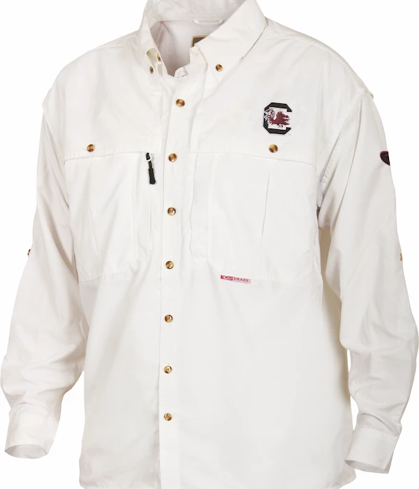 Drake South Carolina Cotton Wingshooter's Shirt Long Sleeve 3 Drake South Carolina Cotton Wingshooter's Shirt Long Sleeve