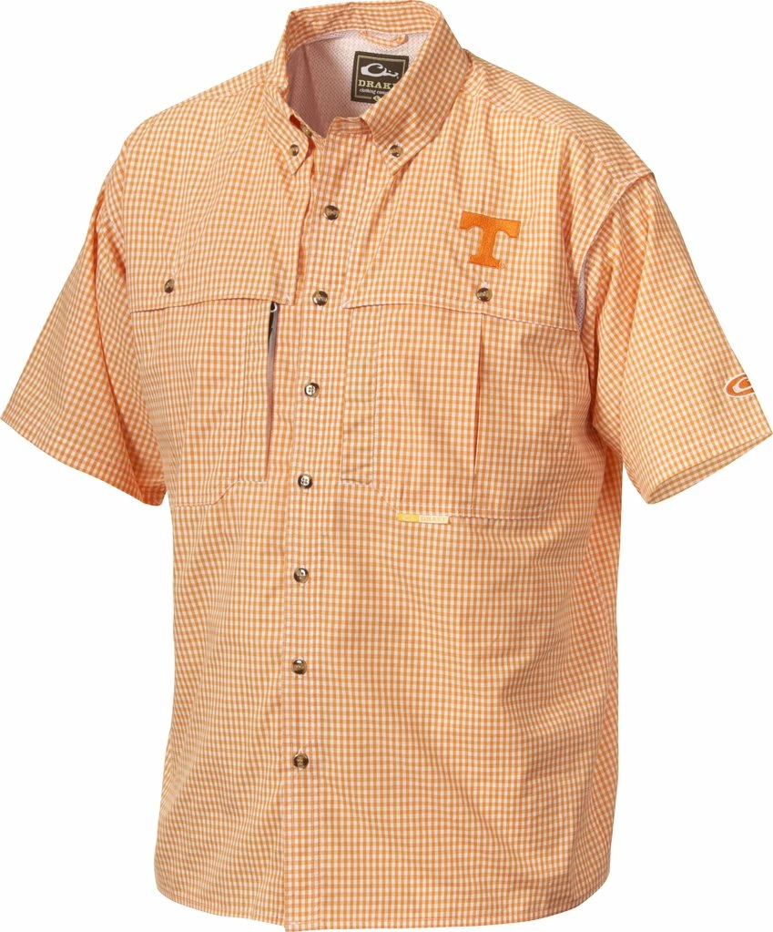 Drake Tennessee Plaid Wingshooter's Shirt Short Sleeve 3 Drake Tennessee Plaid Wingshooter's Shirt Short Sleeve