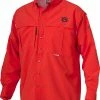 Drake Auburn Vented Long Sleeve Wingshooter's Shirt 1 Drake Auburn Vented Long Sleeve Wingshooter's Shirt -Schutt Sales Store drake auburn univ l s wingshooters shirt orange