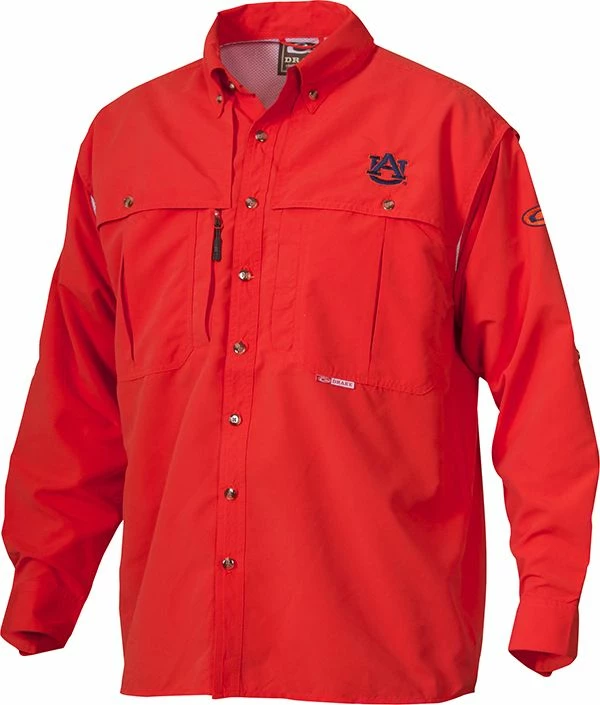 Drake Auburn Vented Long Sleeve Wingshooter's Shirt 3 Drake Auburn Vented Long Sleeve Wingshooter's Shirt