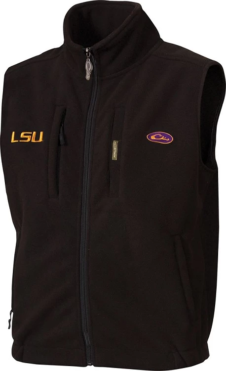 Drake LSU Windproof Fleece Vest 4 Drake LSU Windproof Fleece Vest - Image 2