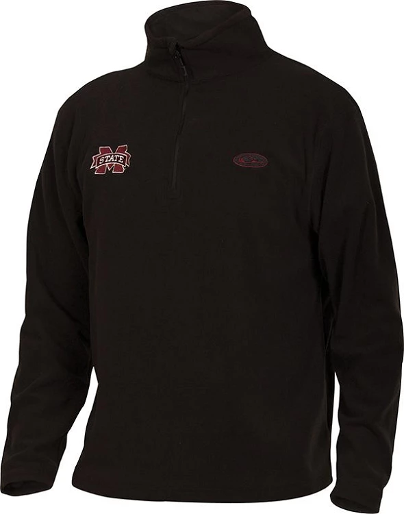 Drake Mississippi State Camp Fleece Pullover - Black - Size Small 3 Drake Mississippi State Camp Fleece Pullover - Black - Size Small