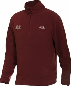 Drake Mississippi State Camp Fleece Pullover 5 Drake Mississippi State Camp Fleece Pullover -Schutt Sales Store drake mississippi state camp fleece pullover maroon