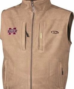 Alternative view of Drake Mississippi State Windproof Fleece Vest