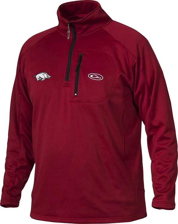 Drake Arkansas BreathLite Quarter ZIp 3 Drake Arkansas BreathLite Quarter ZIp
