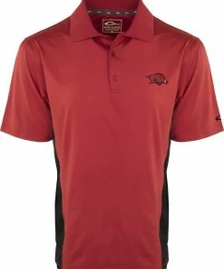 Drake Arkansas Performance Stretch Polo With Mesh Sides