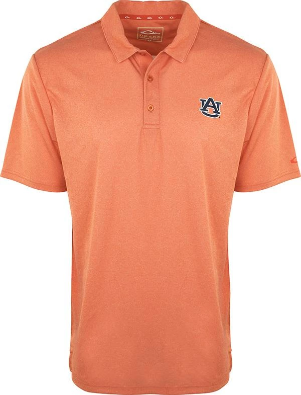 Drake Auburn Vintage Heathered Polo 3 Drake Auburn Vintage Heathered Polo