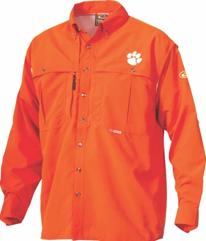 Drake Clemson Wingshooter's Shirt Long Sleeve 3 Drake Clemson Wingshooter's Shirt Long Sleeve