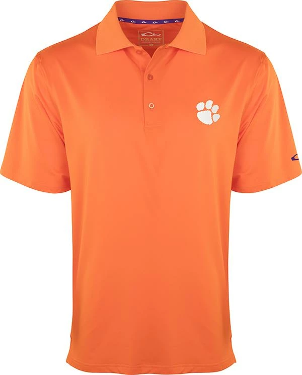 Drake Clemson Performance Stretch Polo 3 Drake Clemson Performance Stretch Polo
