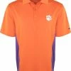 Drake Clemson Performance Stretch Polo With Mesh Sides -Schutt Sales Store sd clm 4030