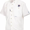 Drake University Of Memphis Short Sleeve Wingshooter's Shirt 1 Drake University Of Memphis Short Sleeve Wingshooter's Shirt -Schutt Sales Store sd mem 1001 white short sleeve shirt