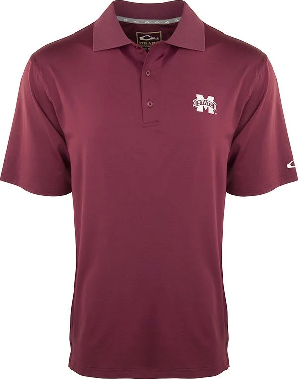 Drake Miss. State Performance Stretch Polo 3 Drake Miss. State Performance Stretch Polo